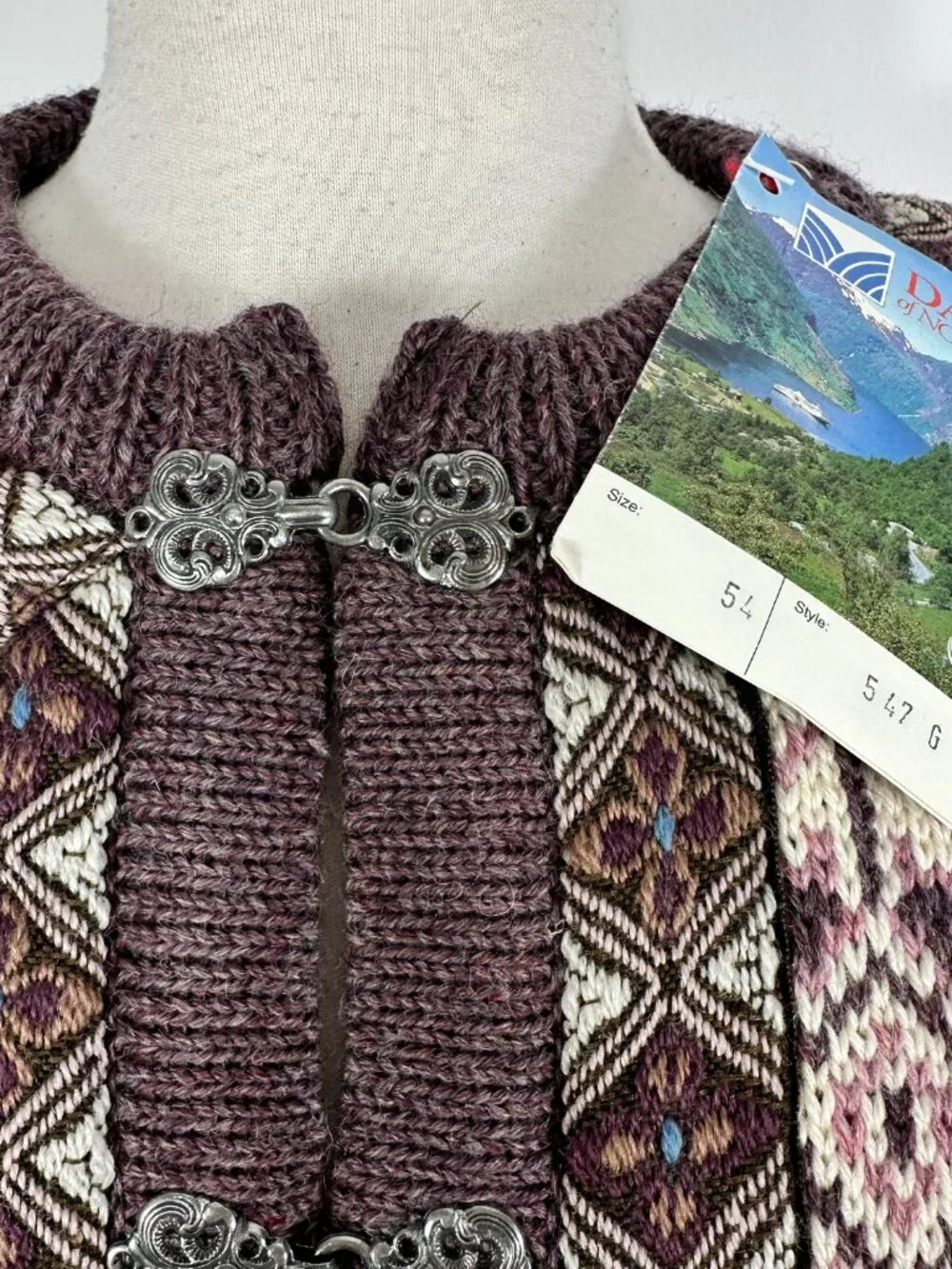 Vintage NWT Dale Of Norway Women’s Sz XL Heritage Sweater 100% Pure New Wool - Picture 5 of 14